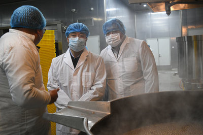 王立軍到山東郯城壯口食品調研企業復產復工等情況